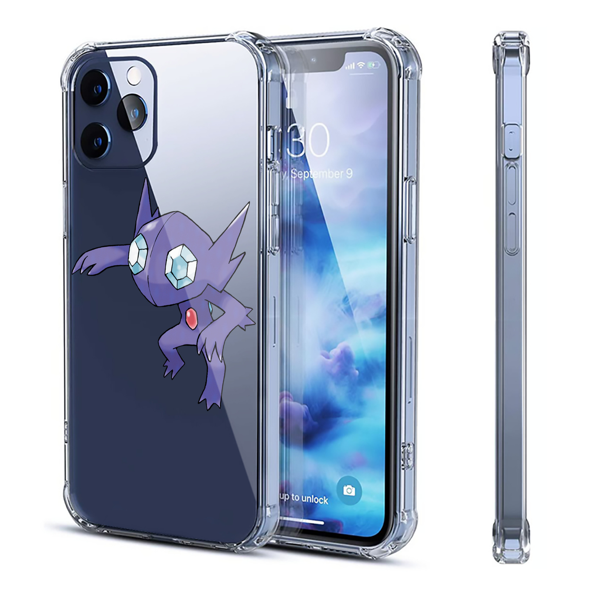（画像用） ポケットモンスター Pokémon 【iPhone 12シリーズ対応】透明スマホケース（クリアソフトケース）